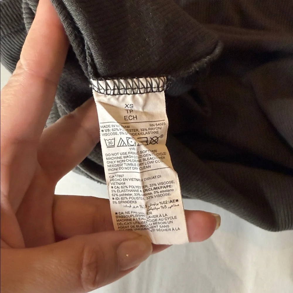 Old Navy Gray Ribbed Tank Top